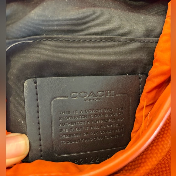 Coach One Strap Backpack - Spice Orange - Picture 7 of 7